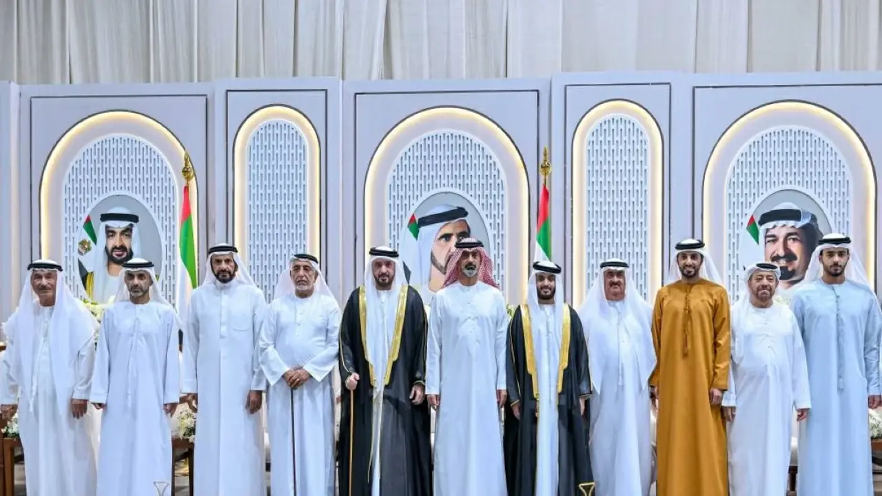 عمار بن حميد يشارك في احتفالات عائلتي العسم والكعبي